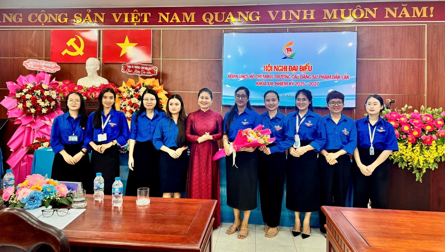 Hội nghị Đại biểu Đoàn Thanh niên Cộng Sản Hồ Chí Minh trường Cao đẳng Sư phạm Đắk Lắk lần thứ XIII, nhiệm kỳ 2025 – 2027 